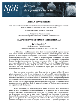 t&eacute;l&eacute;charger l`appel &agrave; contributions - SFDI | Soci&eacute;t&eacute; fran&ccedil;aise pour le