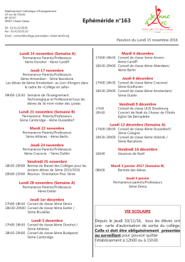 ephemeride maquette NOV-DEC