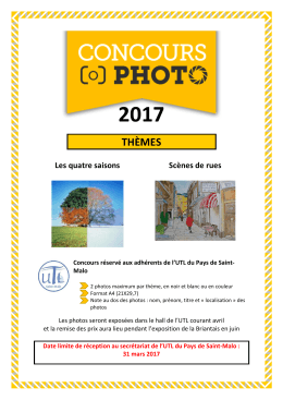 Concours Photos - UTL Saint