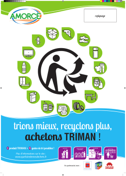 repiquage 1 produit TRIMAN = 4 gestes de tri possibles