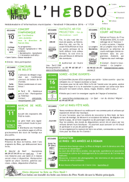 Hebdo n&deg;1734 - Vendredi 21 octobre 2016