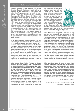 Edito du bulletin communal de d&eacute;cembre 2016