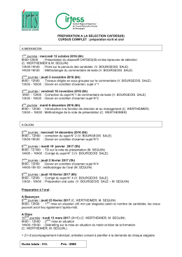 Télécharger le programme et le dossier d`inscription