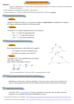 Cours Agrandissement et reduction 3i&egrave;me page 1