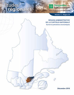 Décembre 2016 RÉGION ADMINISTRATIVE DE LA