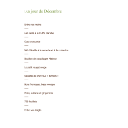 Voir le menu