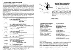 pour telecharger la feuille de chants cliquer ici - paroisse st jean