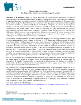 Pour télécharger le communiqué…
