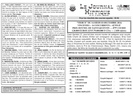 PMU du Samedi 03 dec 2016