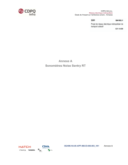 Annexe A Sonomètres Noise Sentry RT