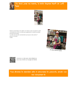 J`ai choisi pour ma mamie, la bo&icirc;te chapeau kraft de Caf&eacute; Tasse