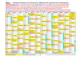 Probenplan - Eintracht Rothenbergen