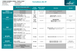 Lien vers les dates à retenir