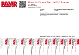 Mitsubishi Space Star 1,9 DI-D Avance