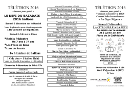TELETHON 2016 tryptique