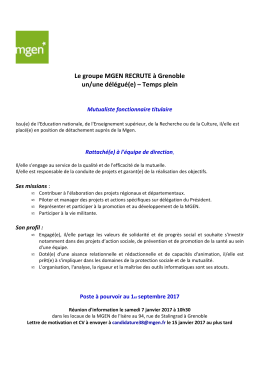 Télécharger la fiche de poste