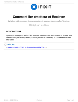 Comment lier &eacute;metteur et Reciever