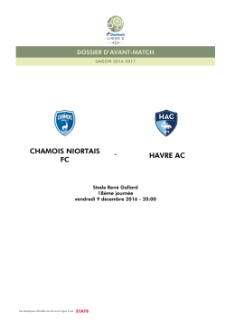 dossier d`avant-match