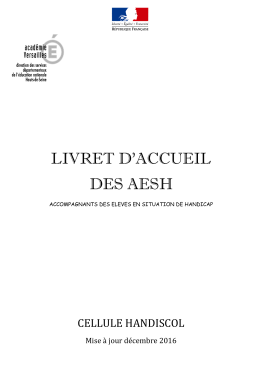 livret d`accueil des aesh