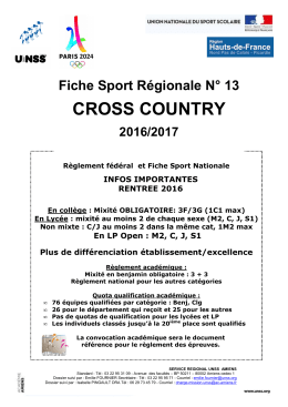 f.s.r. cross - l`U.N.S.S. Oise