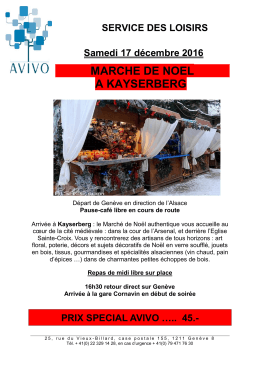 MARCHE DE NOEL A KAYSERBERG