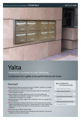 Descriptif Habitation courante ou bon standing La douceur