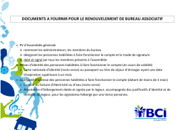 Extrait de PV sur fonctionnement des comptes bancaires