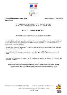 Voir le communiqué de presse