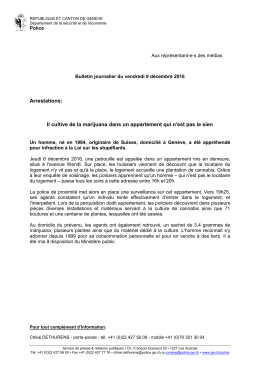 Bulletin journalier
