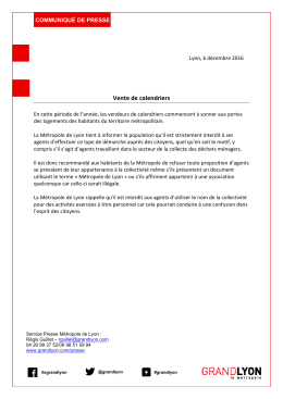 06/12/2016 - Vente de calendriers