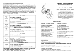 pour telecharger la feuille de chants cliquer ici - paroisse st jean