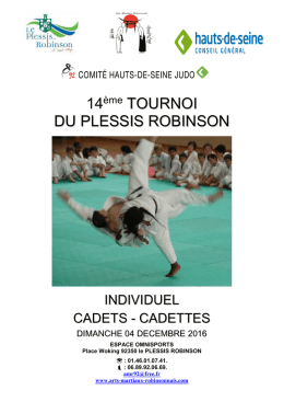 TOURNOI CADET DU PLESSIS ROBINSON