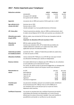 Points importants 2017