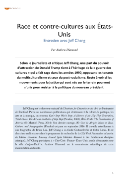 Race et contre-cultures aux États- Unis