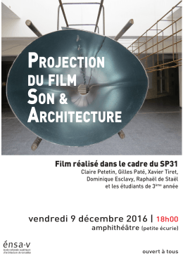 vendredi 9 décembre 2016 | 18h00