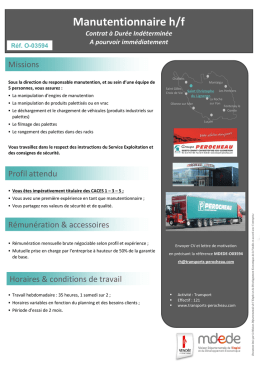 Télécharger l`offre Publié le : 07/12/2016 Code : O03594