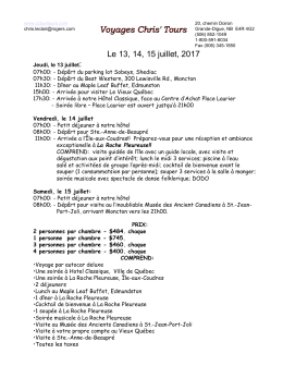 Le 13, 14, 15 juillet, 2017