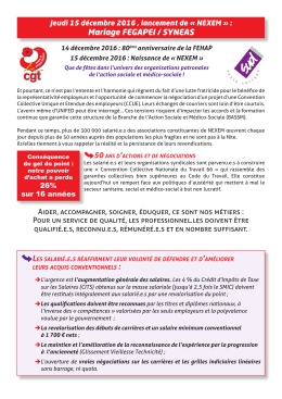 Tract Ufas CGT - SUD Lancement "NEXEM"