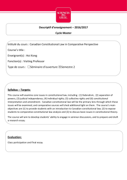 syllabus hoi kong - Sciences Po Lille