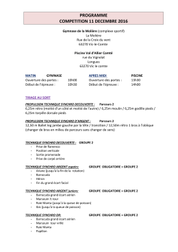 Tirage technique programme 11 12 2016 longues
