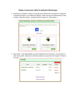 Étapes à suivre pour utiliser le paiement électronique