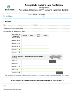 dossier d`inscription