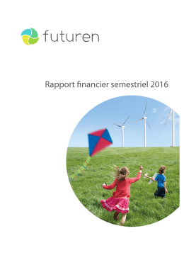 Rapport financier semestriel 2016