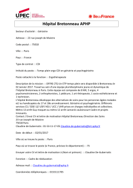 Hôpital Bretonneau APHP