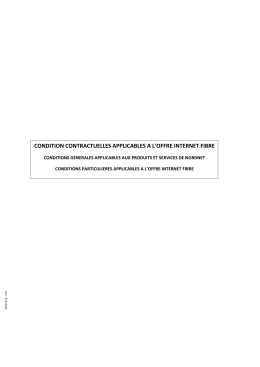 Conditions contractuelles liées au Service d`accès à