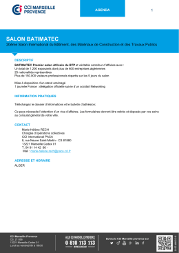 Télécharger la fiche - CCI Marseille Provence