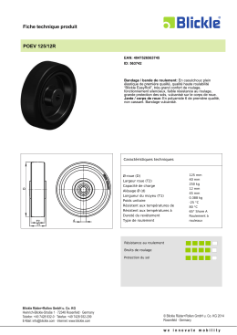 Blickle Produktdatenblatt