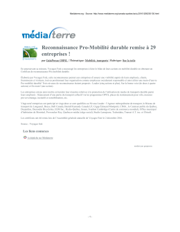 La ministre de l`Environnement et du Changement