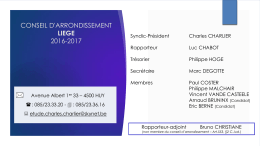 CONSEIL D`ARRONDISSEMENT LUXEMBOURG 2015-2016