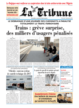 Trains : grève surprise, des milliers d`usagers pénalisés